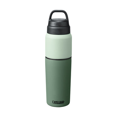 Garrafa Térmica Camelbak MultiBev 650 ml Verde, vista frontal com tampa fechada, foto 27 de 47