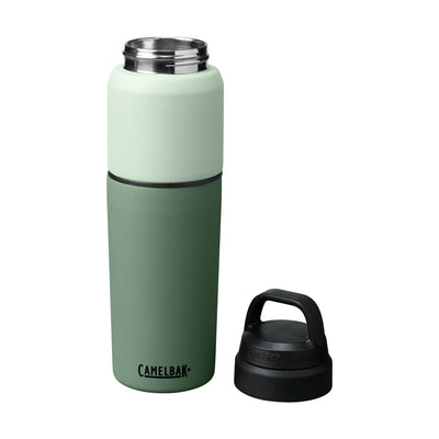 Garrafa Térmica Camelbak MultiBev 650 ml Verde, kit com os itens juntos