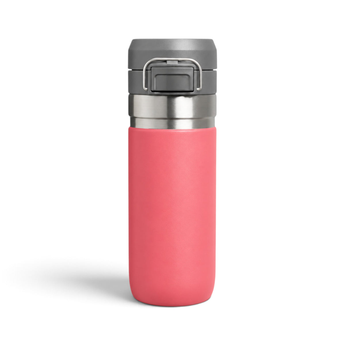 Garrafa Térmica Click 500 ml Coral, vista frontal com tampa fechada