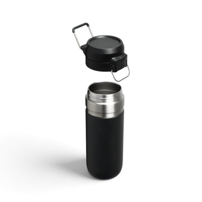 Garrafa térmica Click 500ml Empório da Garrafa na cor preta