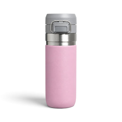 Garrafa Térmica Click 500 ml Rosa, vista frontal com tampa fechada