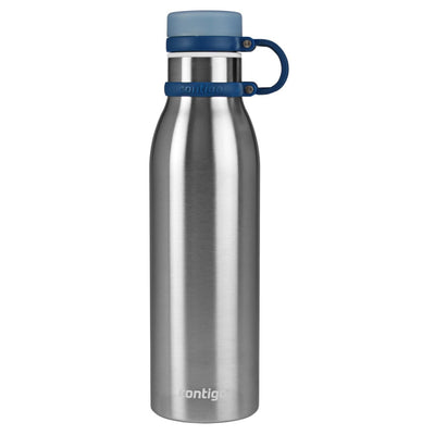Garrafa Térmica Contigo Matterhorn THERMALOCK™ 591 ml Inox, vista frontal com tampa fechada