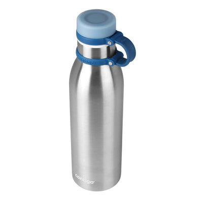 Garrafa Térmica Contigo Matterhorn THERMALOCK™ 591 ml Inox, vista frontal com tampa fechada, foto 11 de 14