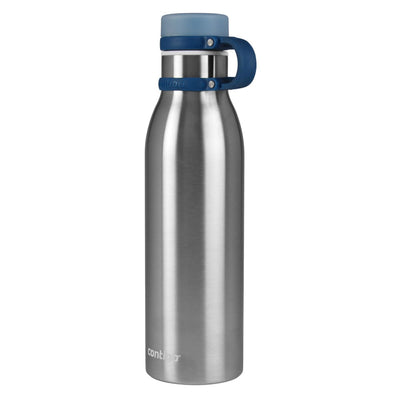 Garrafa Térmica Contigo Matterhorn THERMALOCK™ 591 ml Inox, vista frontal com tampa fechada, foto 13 de 14