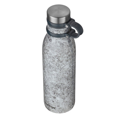 Garrafa Térmica Contigo Matterhorn THERMALOCK™ 591 ml Specked Slate, vista de cima com tampa fechada