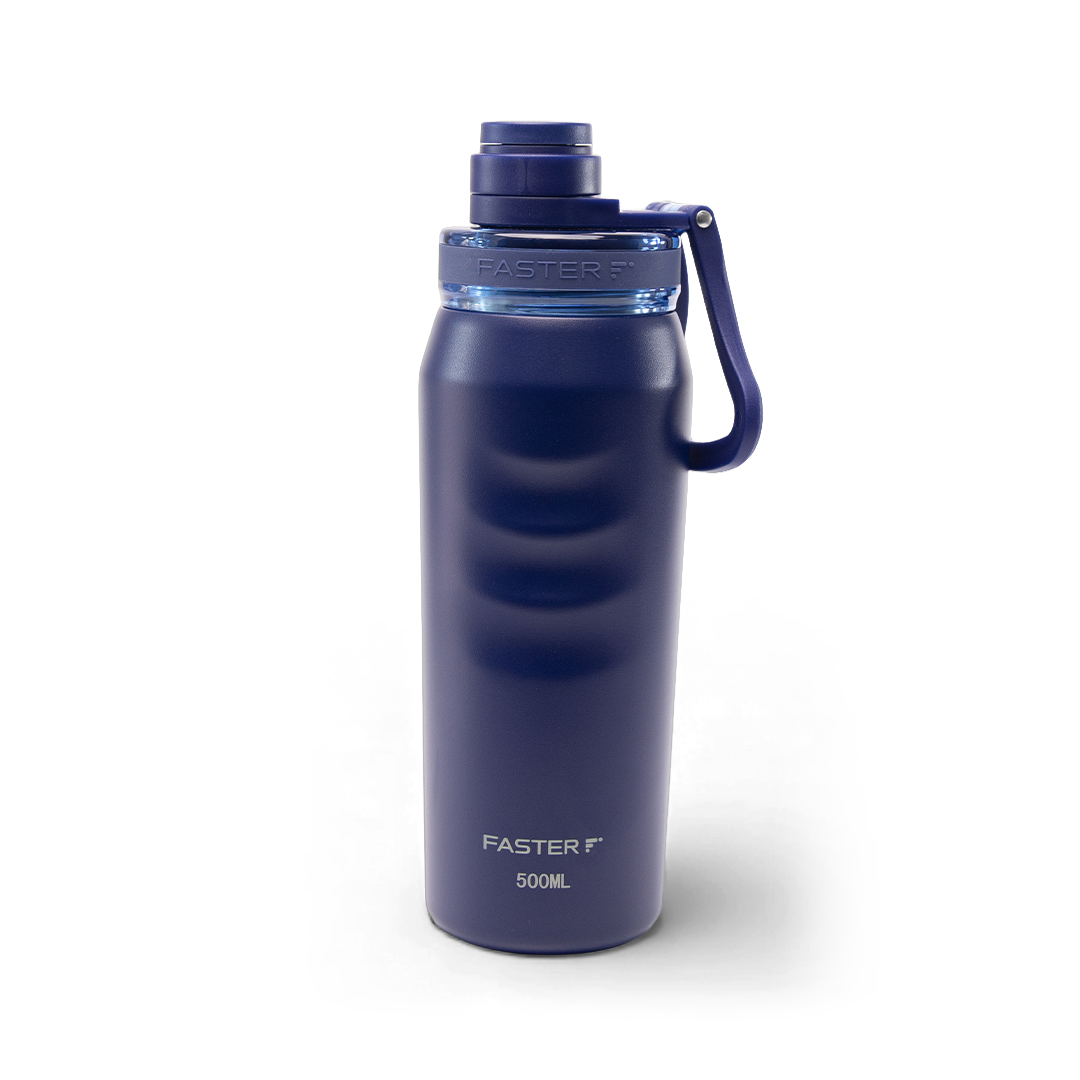 Garrafa térmica Faster Oásis 500ml na cor marinho