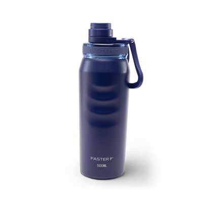Garrafa térmica Faster Oásis 500ml na cor marinho