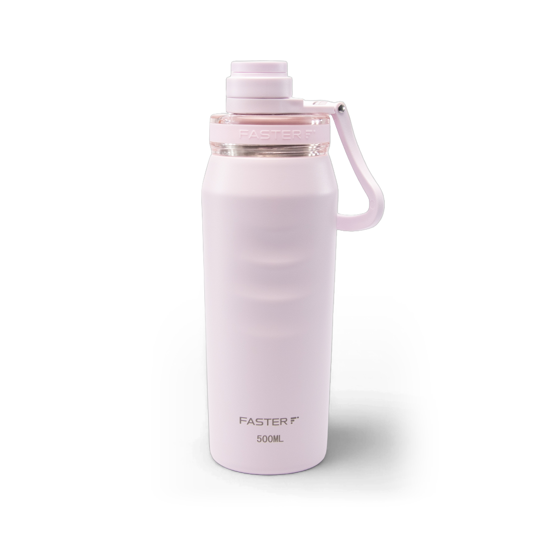 Garrafa térmica Faster Oásis 500ml na cor Rosa BB
