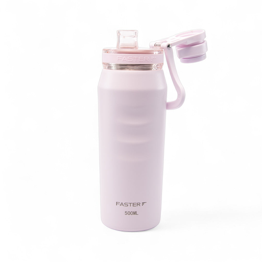 Garrafa térmica Faster Oásis 500ml na cor Rosa BB