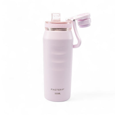 Garrafa térmica Faster Oásis 500ml na cor Rosa BB