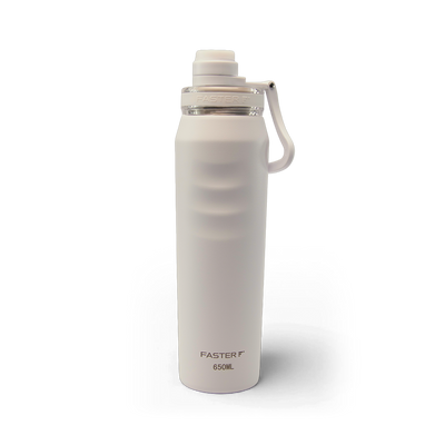 Garrafa térmica Faster Oásis 650ml na cor areia