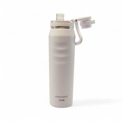 Garrafa térmica Faster Oásis 650ml na cor areia