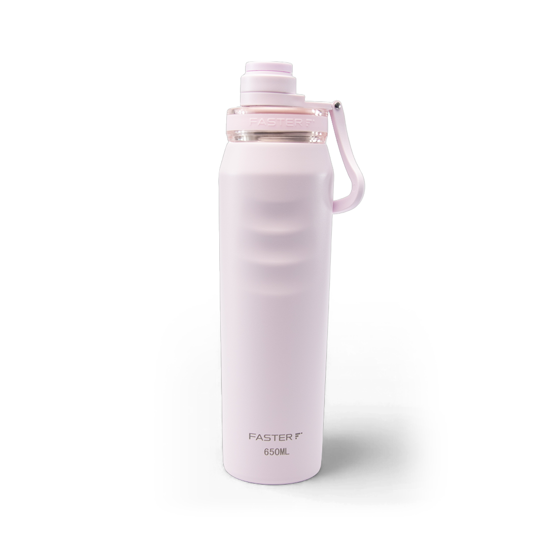 Garrafa térmica Faster Oásis 650ml na cor Rosa BB