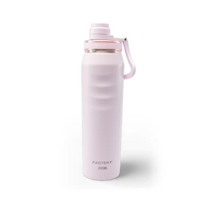 Garrafa térmica Faster Oásis 650ml na cor Rosa BB