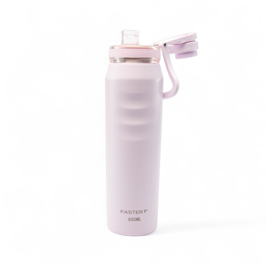 Garrafa térmica Faster Oásis 650ml na cor Rosa BB