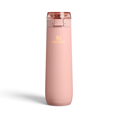 Garrafa térmica Flowstate Spring 591ml Stanley na cor Peach Rose