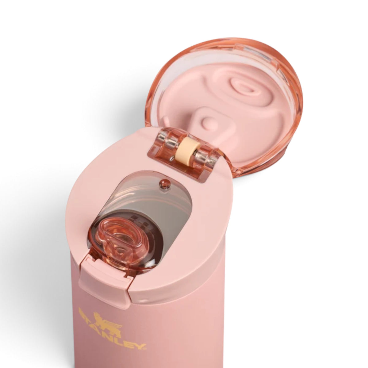 Garrafa térmica Flowstate Spring 591ml Stanley na cor Peach Rose