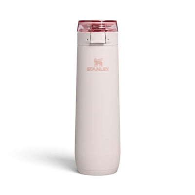 Garrafa térmica Flowstate Spring 591ml da Stanley na cor Rose Quartz
