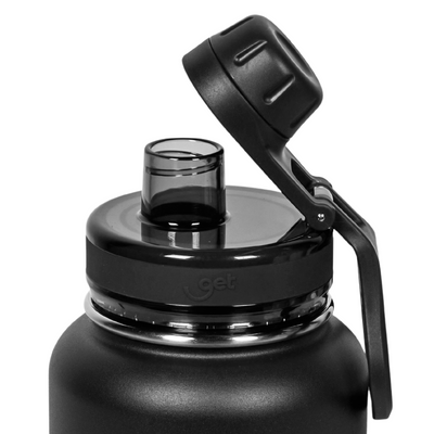 Garrafa térmica GET Trity 1000ml na cor preta