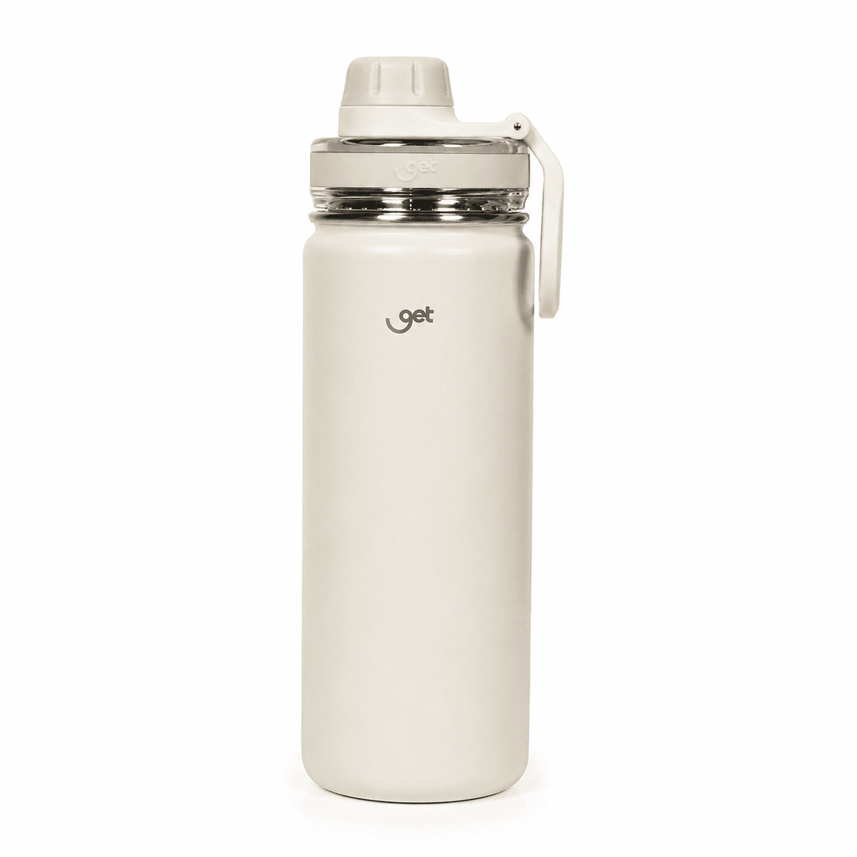 Garrafa térmica GET Trity 500ml na cor Creme