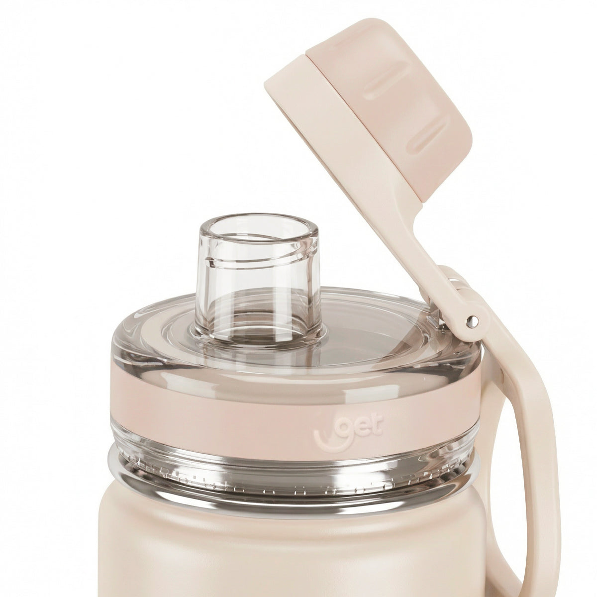 Garrafa térmica GET Trity 500ml na cor Creme