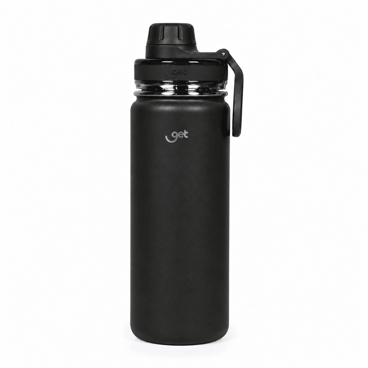 Garrafa térmica GET Trity 500ml na cor preta