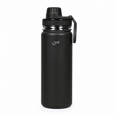 Garrafa térmica GET Trity 500ml na cor preta