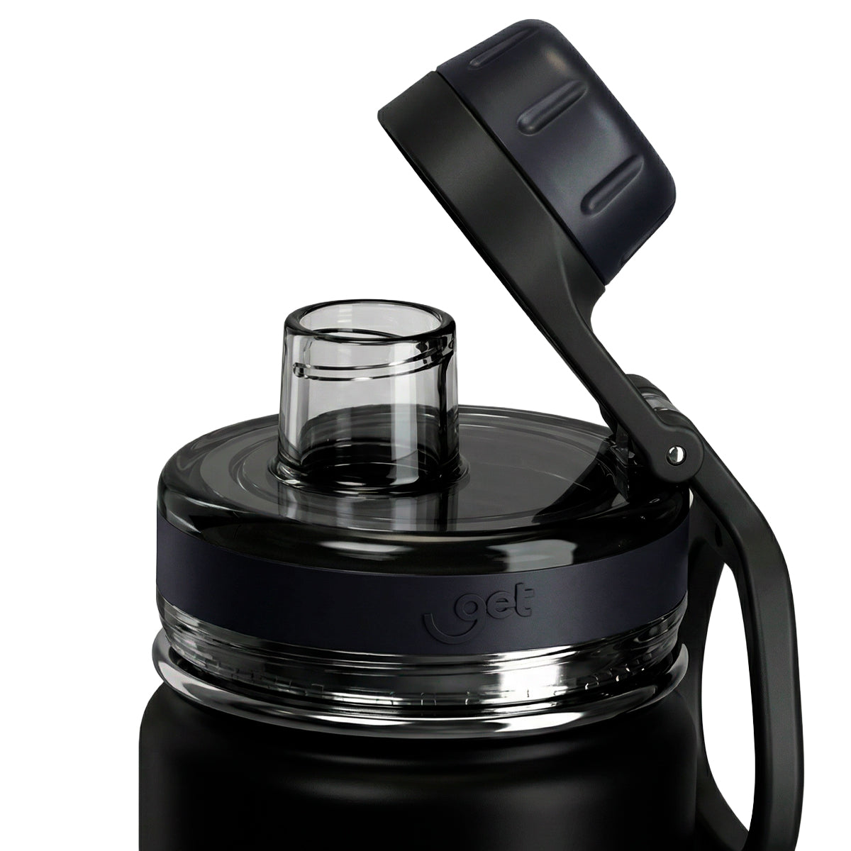 Garrafa térmica GET Trity 500ml na cor preta