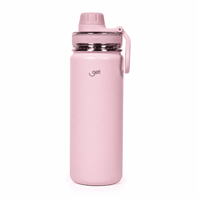 Garrafa térmica GET Trity 500ml na cor rosa