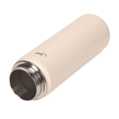 Garrafa Térmica GET Trity 750ml de inox com design moderno e alta eficiência térmica, ideal para bebidas quentes ou frias.