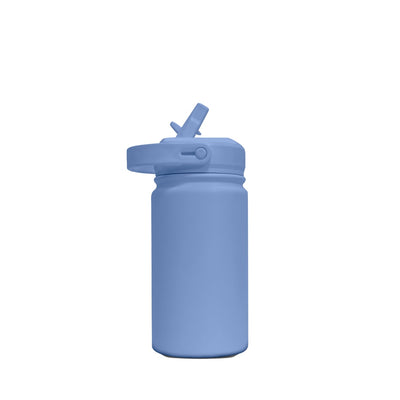 Garrafa Térmica Gocase Mini 350 ml Azul, vista frontal com tampa aberta
