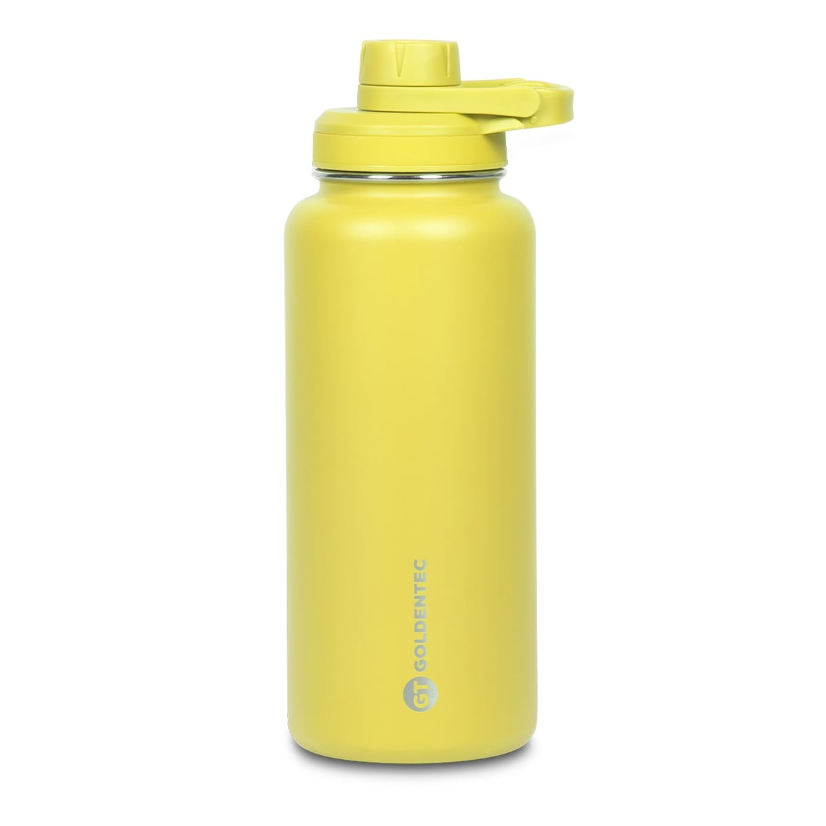Garrafa Térmica Goldentec 1000ml na cor Amarela