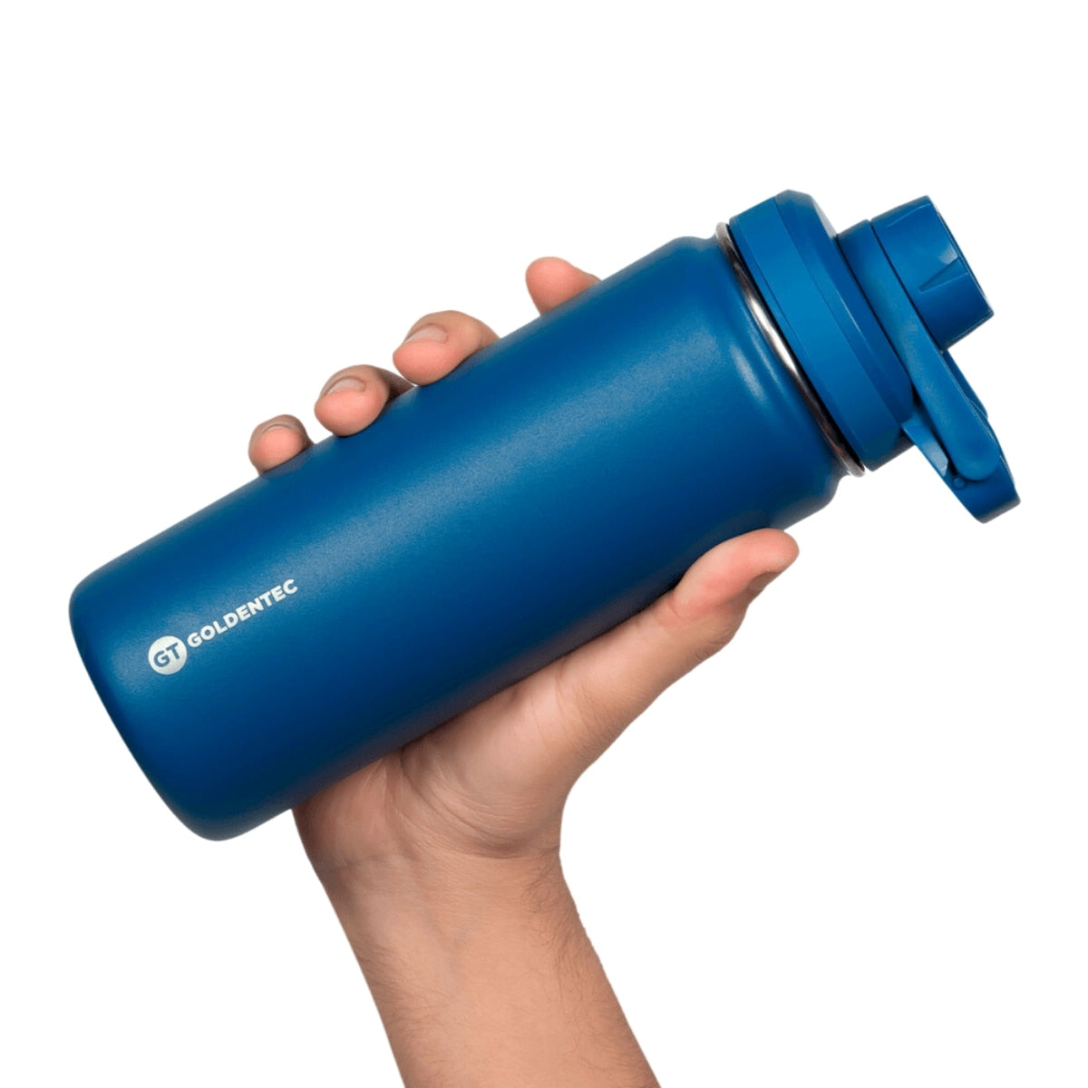 Garrafa Térmica Goldentec 500ml na cor Azul