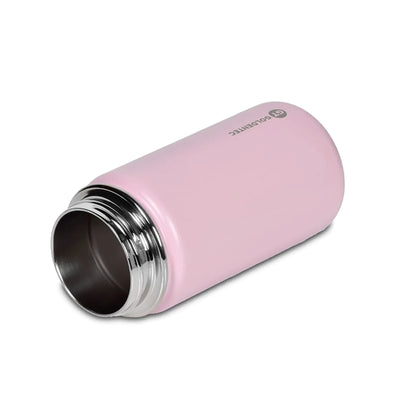 Garrafa Térmica Goldentec 350 ml Rosa, com a tampa aberta, foto 12 de 18