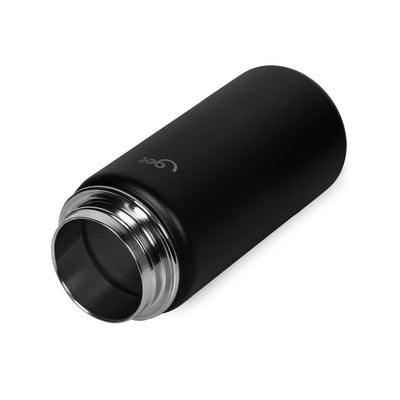 Garrafa Térmica GET Trity 350ml em inox, ideal para manter bebidas na temperatura desejada, com design compacto e durável.