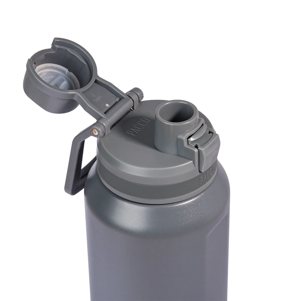 Garrafa térmica Nexa 1000ml da PACCO na cor cinza