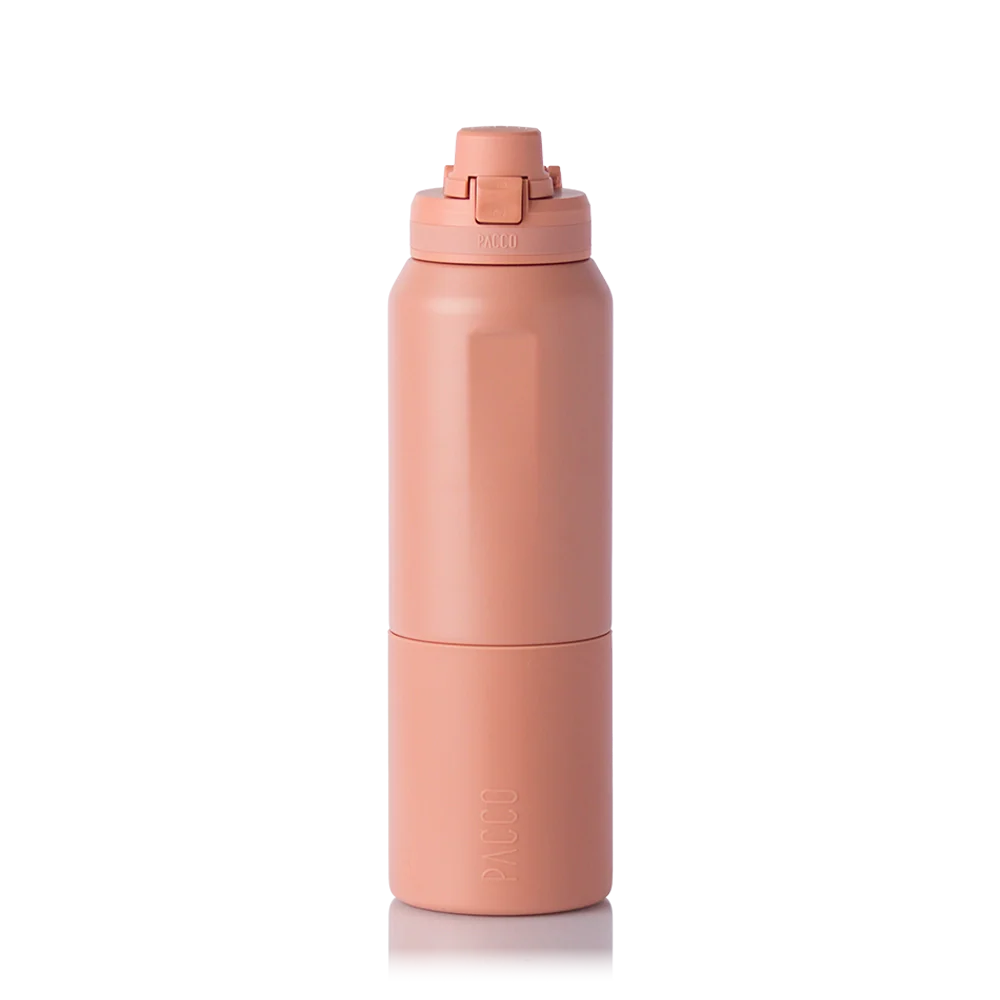 Garrafa térmica Nexa 1000ml da PACCO na cor clay
