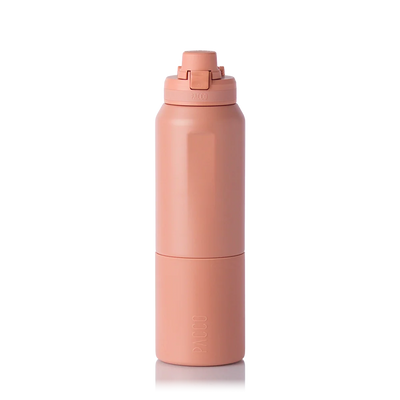 Garrafa térmica Nexa 1000ml da PACCO na cor clay