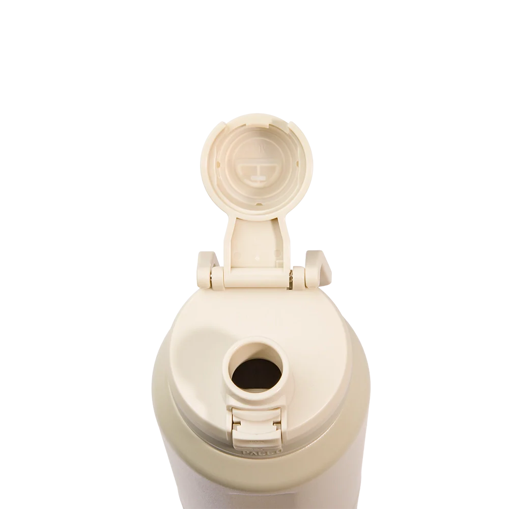 Garrafa térmica Nexa 1000ml da PACCO na cor creme