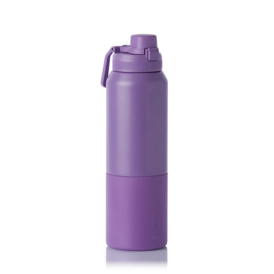 Garrafa Térmica Nexa 1000 ml PACCO Purple haze, vista frontal com tampa fechada