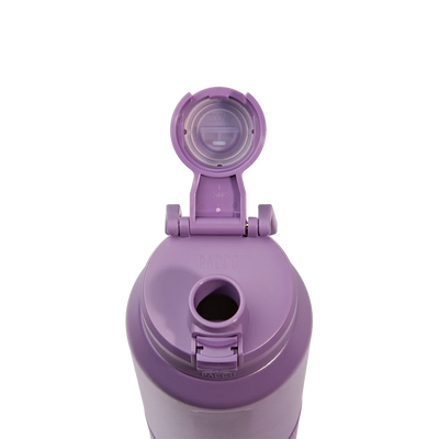 Garrafa Térmica Nexa 1000 ml PACCO Purple haze, com a tampa aberta