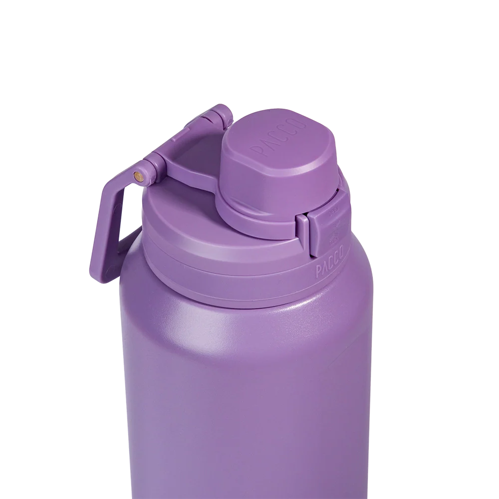 Garrafa Térmica Nexa 1000 ml PACCO Purple haze, vista frontal com tampa fechada, foto 47 de 64