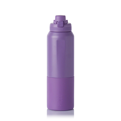 Garrafa Térmica Nexa 1000 ml PACCO Purple haze, vista frontal com tampa fechada, foto 48 de 64