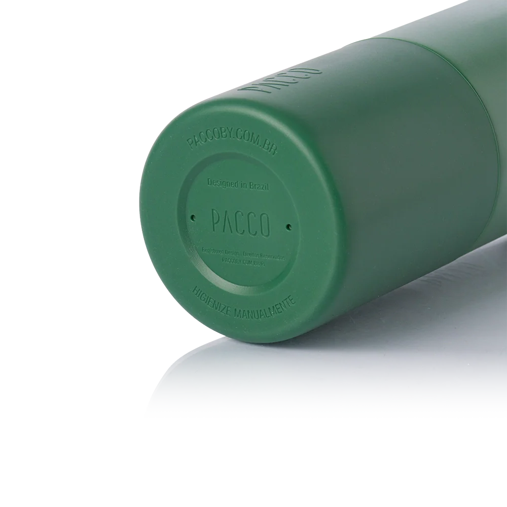 Garrafa térmica Nexa 1000ml da PACCO na cor verde militar