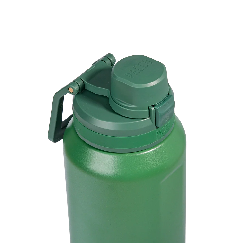 Garrafa térmica Nexa 1000ml da PACCO na cor verde militar
