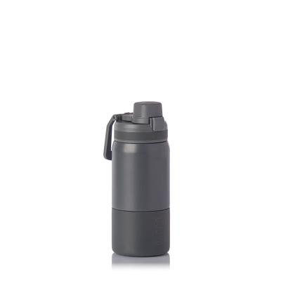 Garrafa térmica Nexa 440ml da PACCO na cor cinza