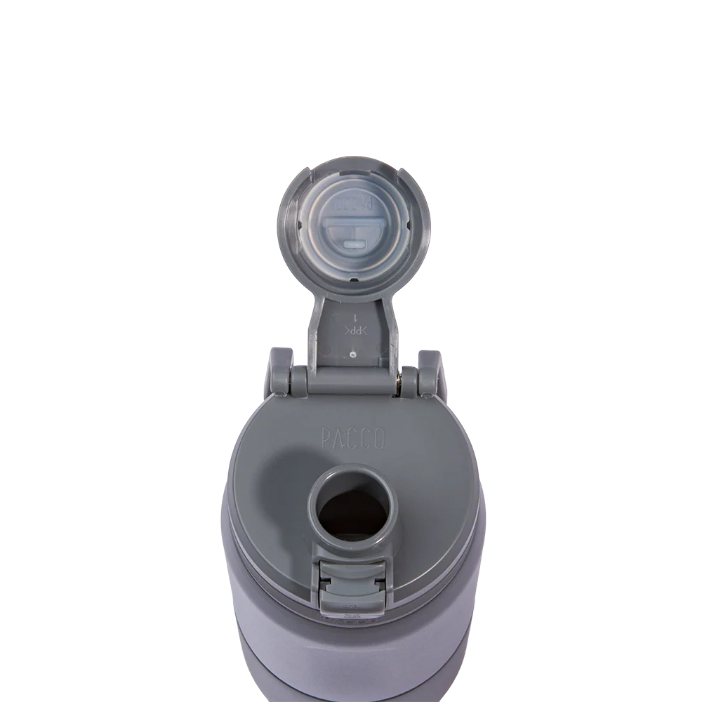 Garrafa térmica Nexa 440ml da PACCO na cor cinza