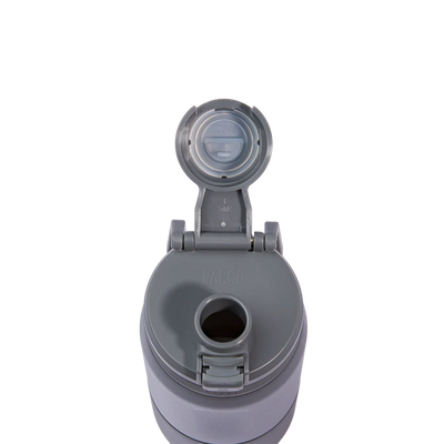 Garrafa térmica Nexa 440ml da PACCO na cor cinza