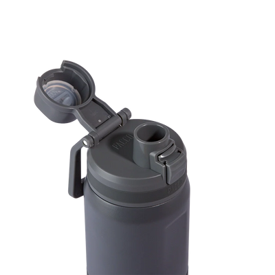 Garrafa térmica Nexa 440ml da PACCO na cor cinza