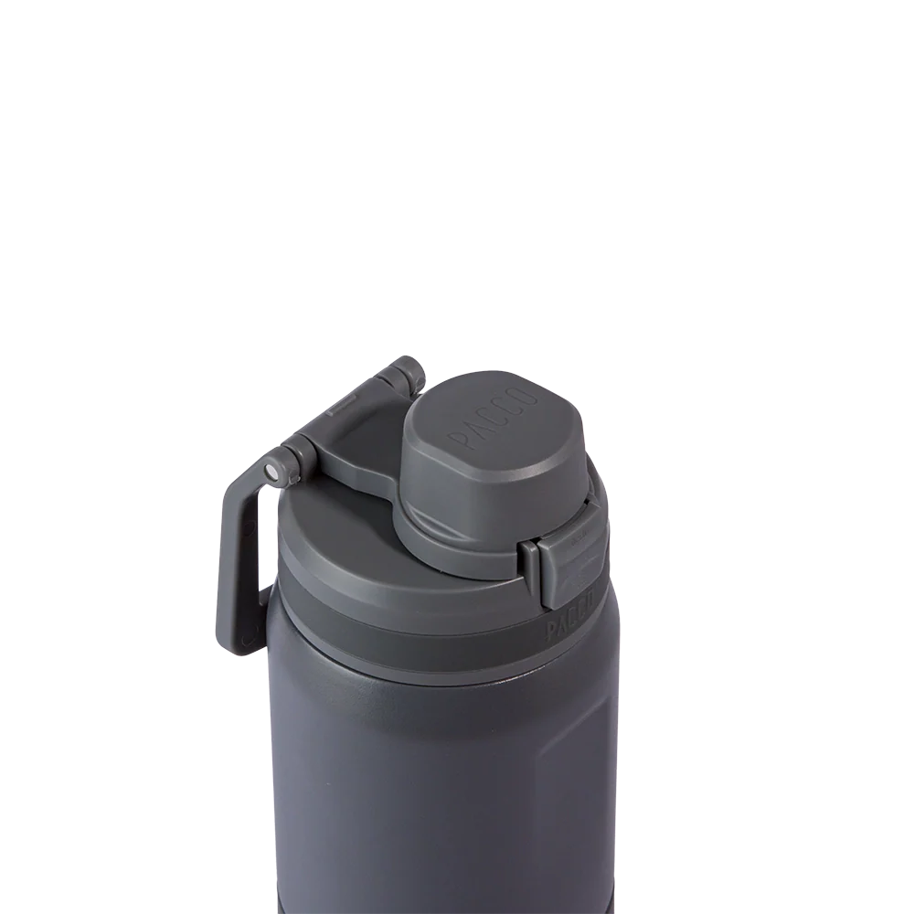 Garrafa térmica Nexa 440ml da PACCO na cor cinza